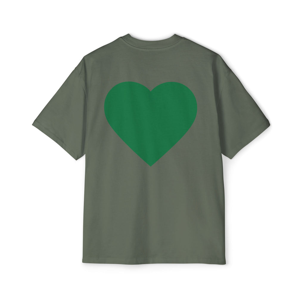 Green Heart Tee — 'GM (got money)' Graphic T-Shirt
