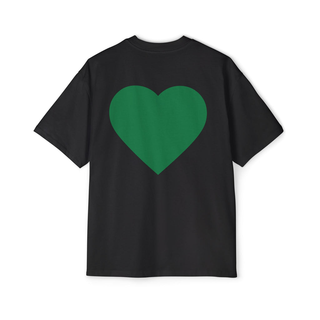Green Heart Tee — 'GM (got money)' Graphic T-Shirt