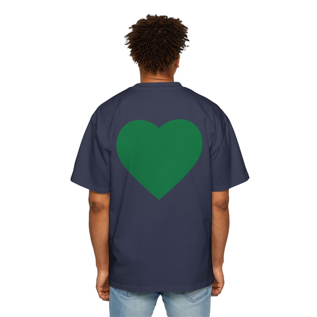 Green Heart Tee — 'GM (got money)' Graphic T-Shirt