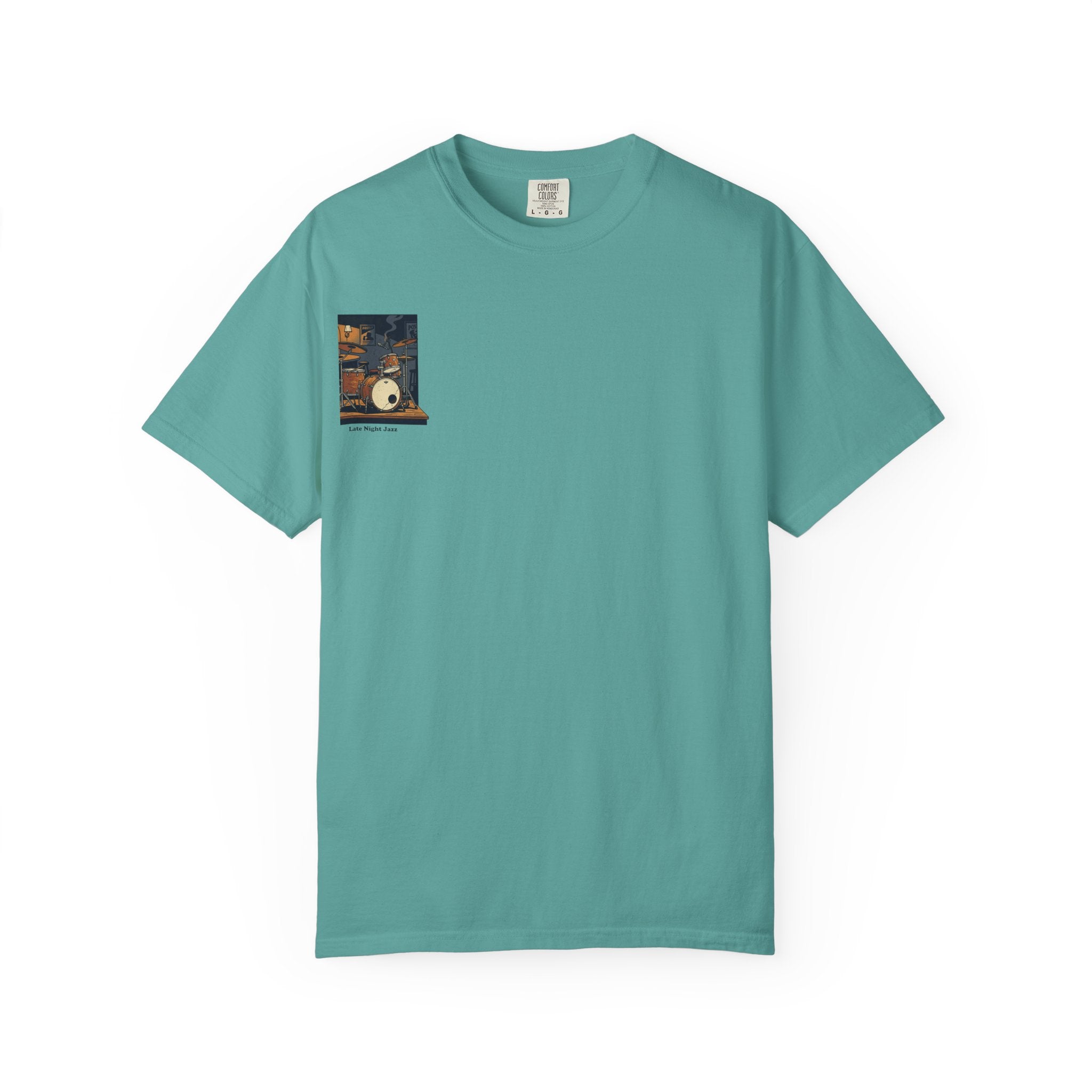 Drum Kit Graphic T-Shirt — Vintage Practice Room Design