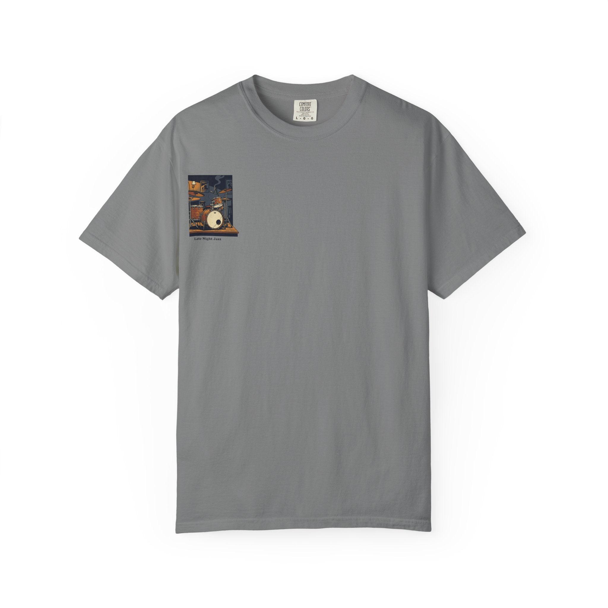 Drum Kit Graphic T-Shirt — Vintage Practice Room Design