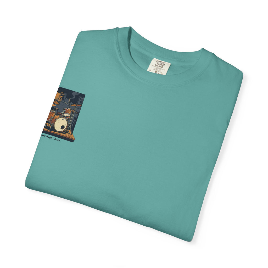 Drum Kit Graphic T-Shirt — Vintage Practice Room Design