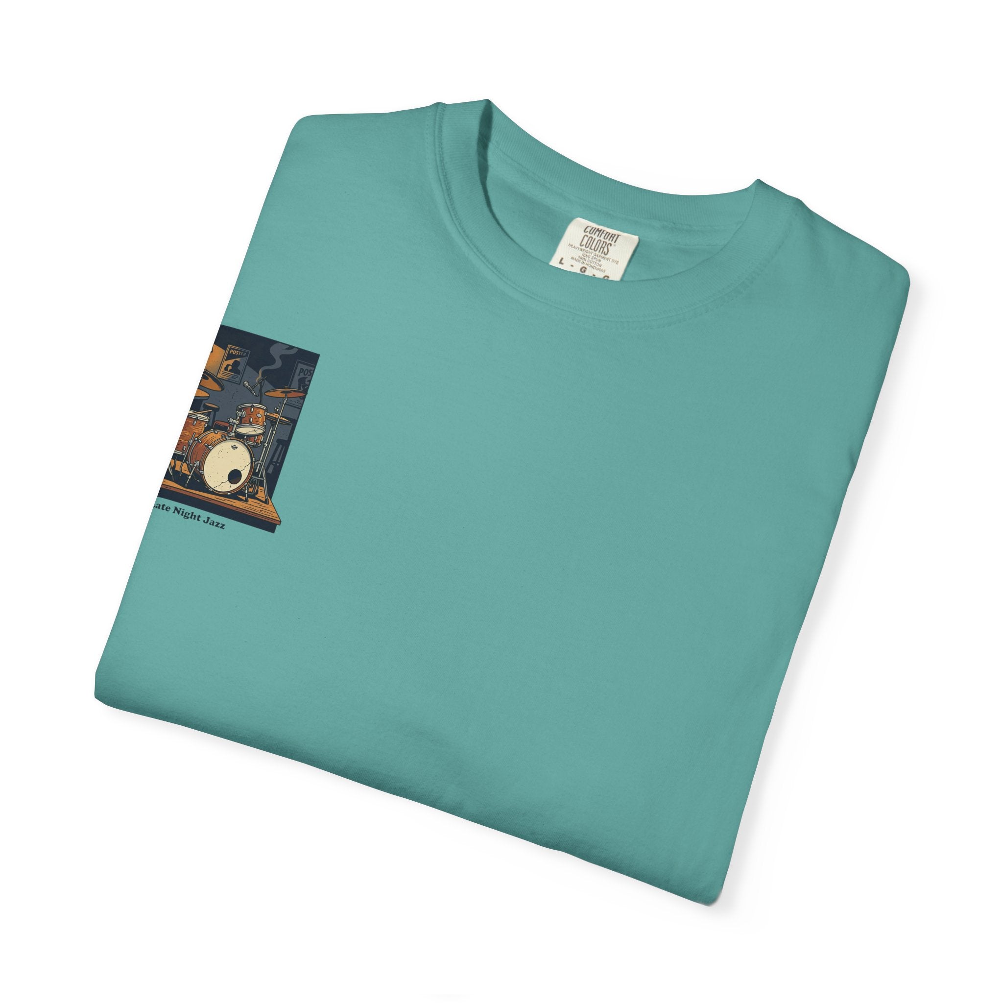 Drum Kit Graphic T-Shirt — Vintage Practice Room Design