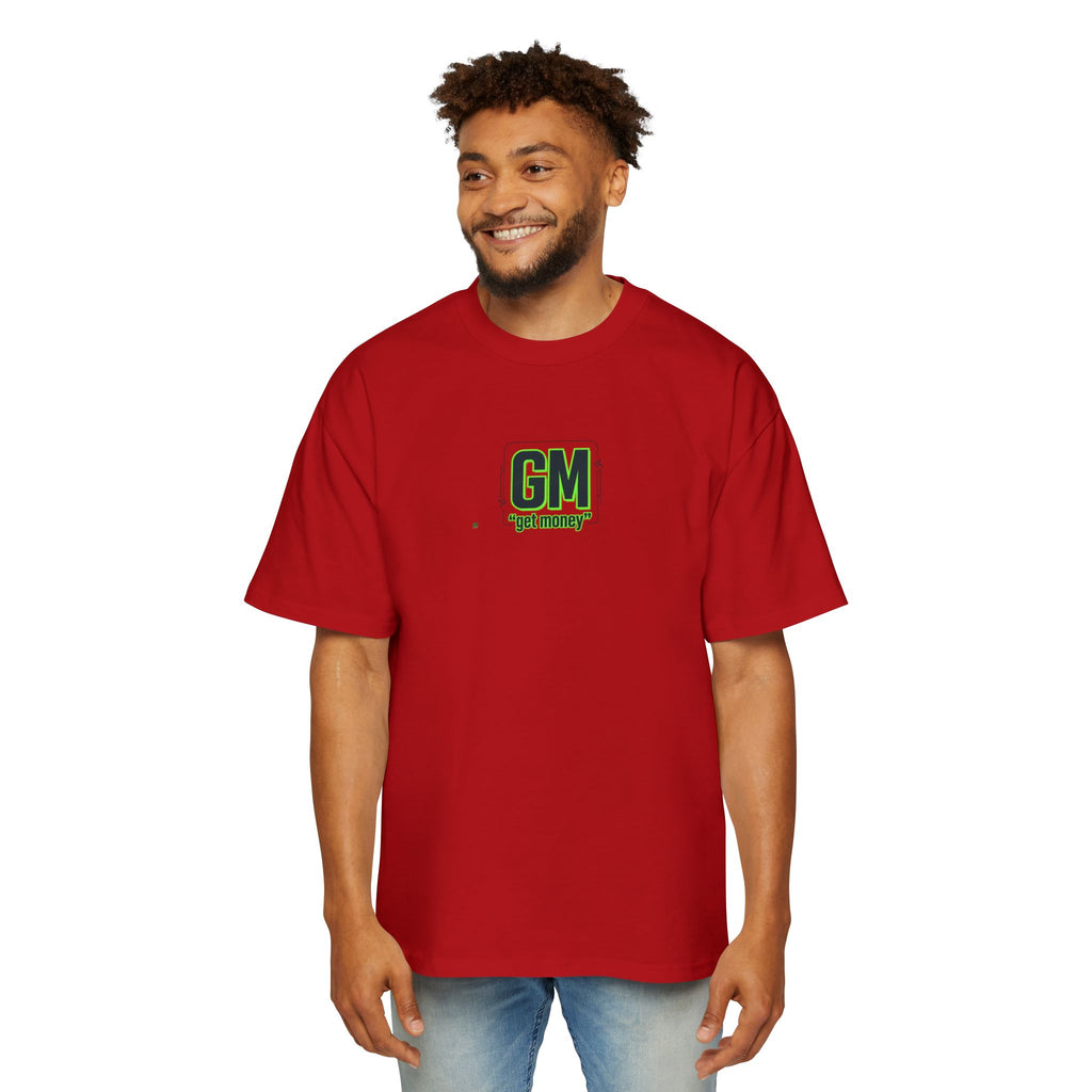 Green Heart Tee — 'GM (got money)' Graphic T-Shirt