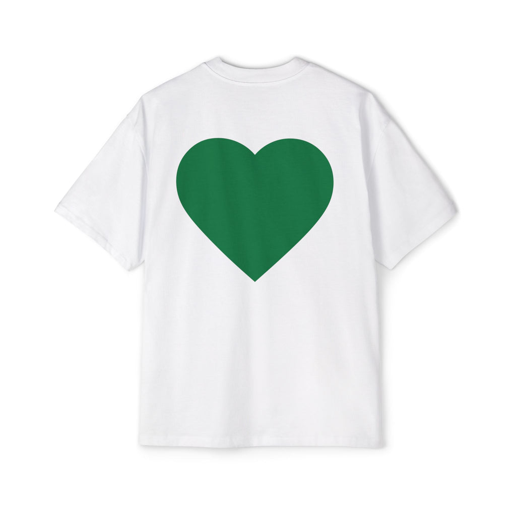 Green Heart Tee — 'GM (got money)' Graphic T-Shirt