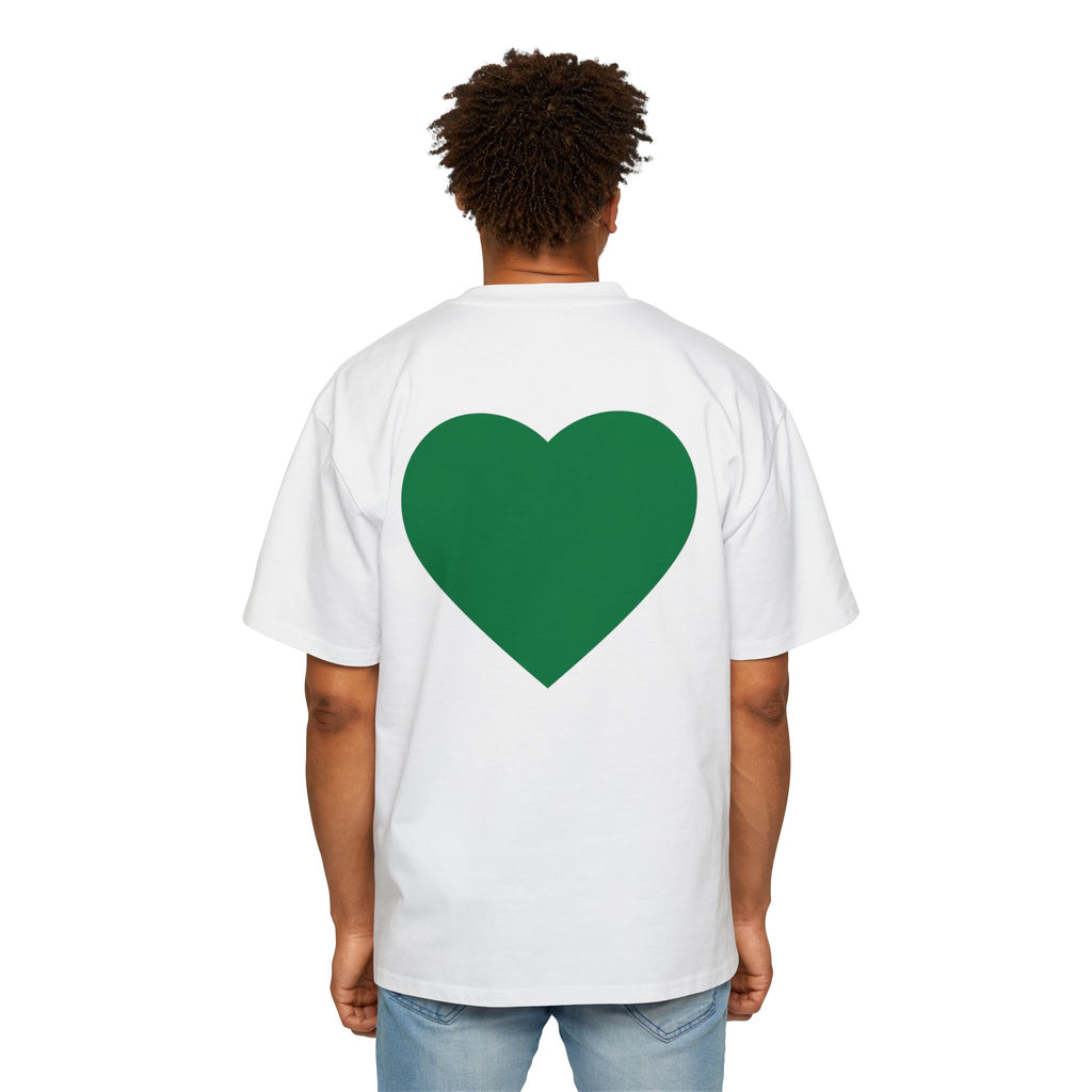 Green Heart Tee — 'GM (got money)' Graphic T-Shirt