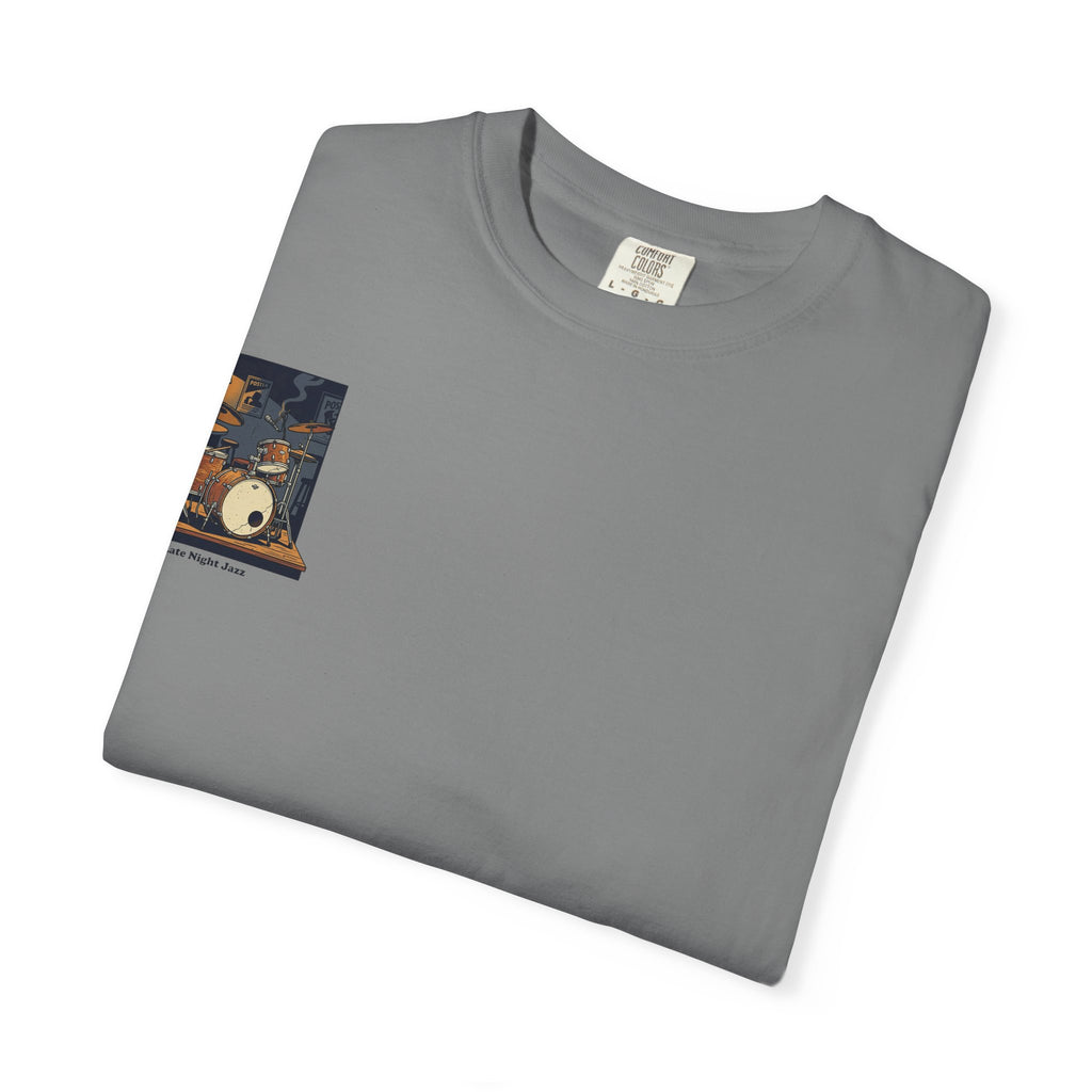 Drum Kit Graphic T-Shirt — Vintage Practice Room Design