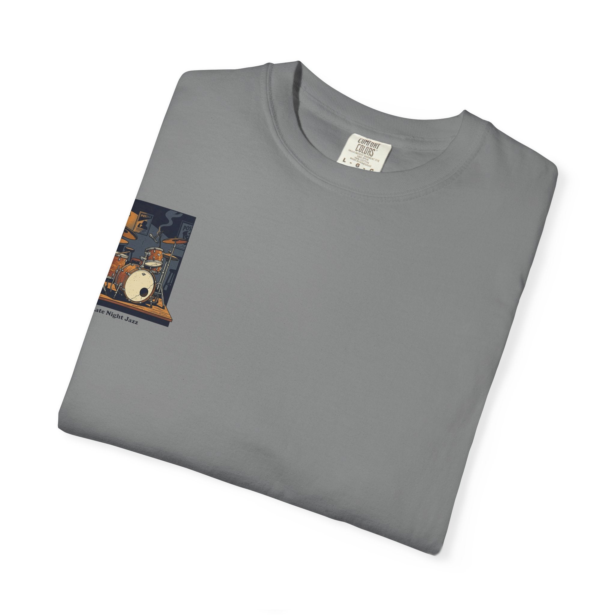 Drum Kit Graphic T-Shirt — Vintage Practice Room Design