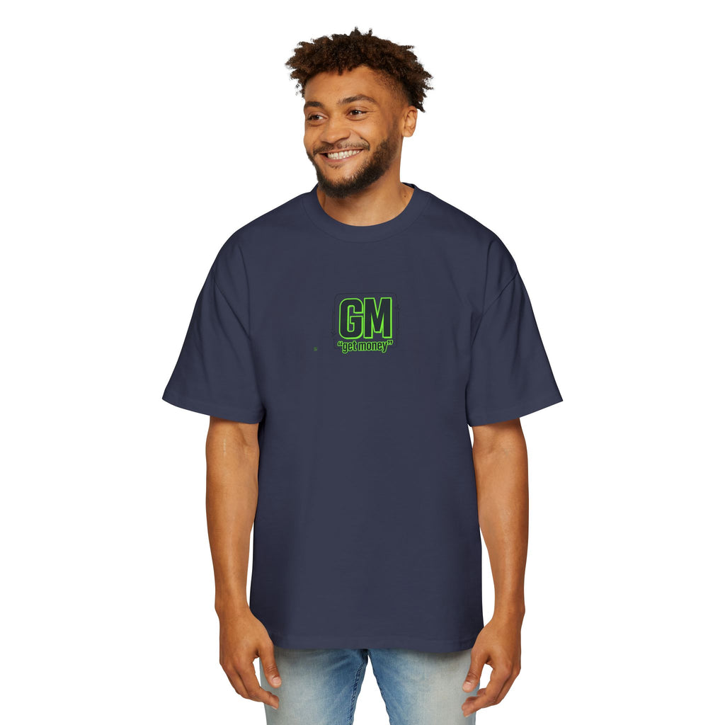 Green Heart Tee — 'GM (got money)' Graphic T-Shirt