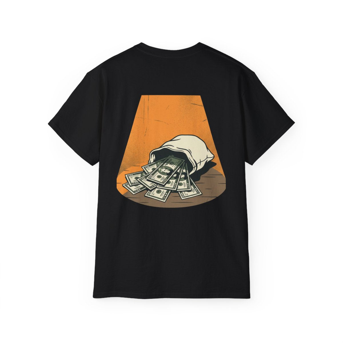 Money Bag Graphic Tee — Vintage Cash Throwback T-Shirt