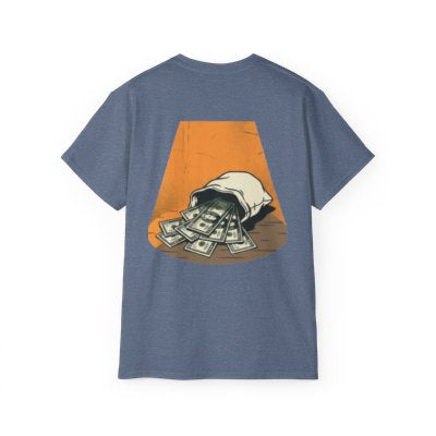 Money Bag Graphic Tee — Vintage Cash Throwback T-Shirt