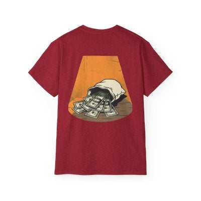 Money Bag Graphic Tee — Vintage Cash Throwback T-Shirt