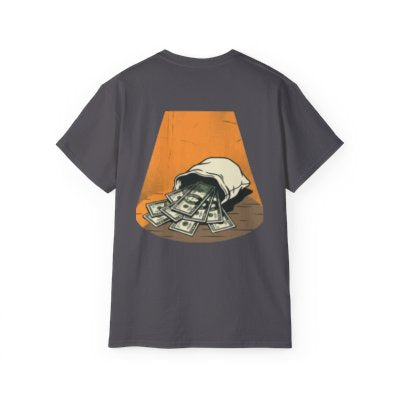 Money Bag Graphic Tee — Vintage Cash Throwback T-Shirt